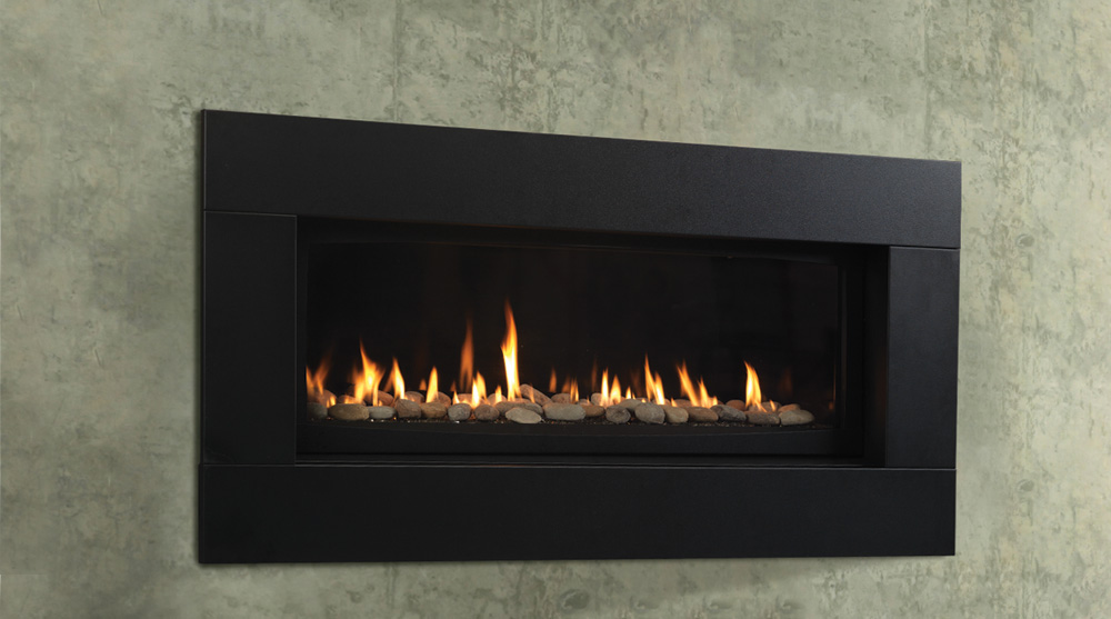 Contemporary Wall Mount Gas Fireplace
